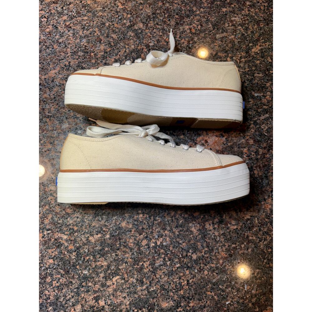 Keds Women's Triple Up Canvas Sneaker Cream Size 8 NWOT - Picture 13 of 13